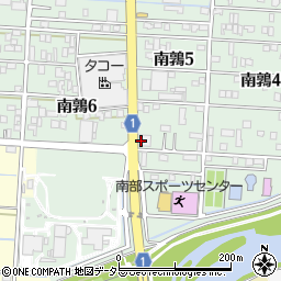 はま寿司岐阜南鶉店周辺の地図