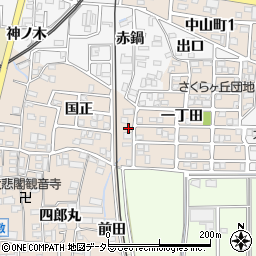 愛知県犬山市橋爪国正5-10周辺の地図