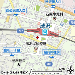 ＣＲＥＡ渋沢周辺の地図