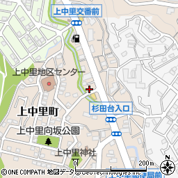 神奈川県横浜市磯子区上中里町335周辺の地図