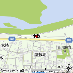 愛知県丹羽郡扶桑町山那小牧周辺の地図