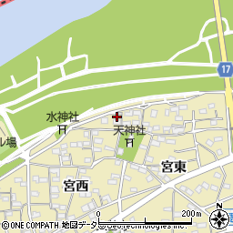 愛知県江南市草井町宮西31周辺の地図