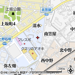 愛知県犬山市上野石塚周辺の地図