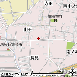 愛知県犬山市塔野地山王4周辺の地図
