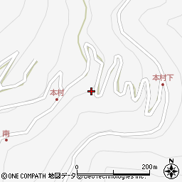 長野県飯田市上村1092周辺の地図