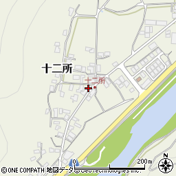 兵庫県養父市十二所177周辺の地図