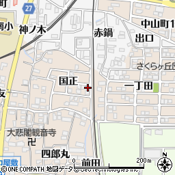 愛知県犬山市橋爪国正1-82周辺の地図