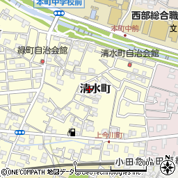 神奈川県秦野市清水町7-27周辺の地図