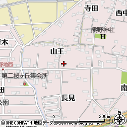 愛知県犬山市塔野地山王30周辺の地図