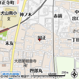 愛知県犬山市橋爪国正1-64周辺の地図