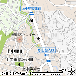 神奈川県横浜市磯子区上中里町334周辺の地図