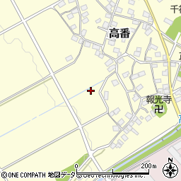 滋賀県米原市高番周辺の地図