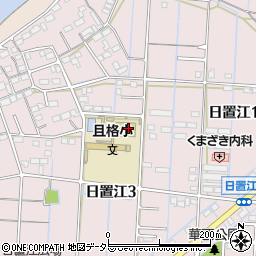 岐阜市日置江連絡所周辺の地図