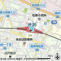 秦野市渋沢駅連絡所周辺の地図