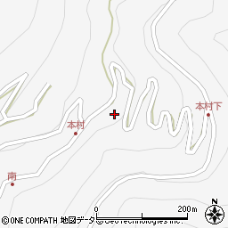 長野県飯田市上村下栗1099周辺の地図