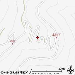 長野県飯田市上村下栗1070周辺の地図