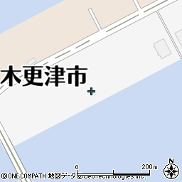 千葉県木更津市木材港周辺の地図