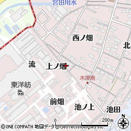 愛知県犬山市木津（上ノ畑）周辺の地図