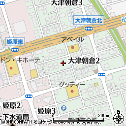 朝倉中央公園トイレ周辺の地図