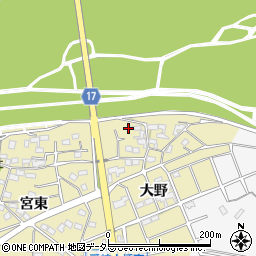 愛知県江南市草井町大野10周辺の地図