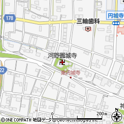 河野圓城寺周辺の地図
