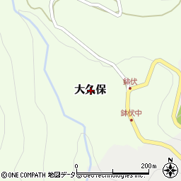 兵庫県養父市大久保周辺の地図