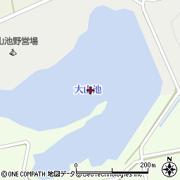 狼谷溜池周辺の地図