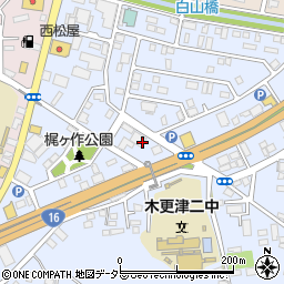 鍵開けの生活救急車　木更津市エリア専用ダイヤル周辺の地図