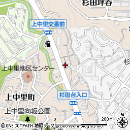 神奈川県横浜市磯子区上中里町326周辺の地図