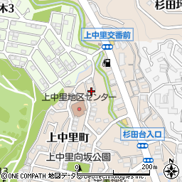 神奈川県横浜市磯子区上中里町410周辺の地図
