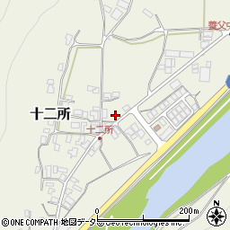 兵庫県養父市十二所345周辺の地図