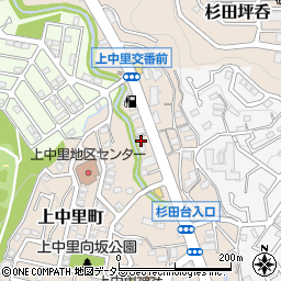 神奈川県横浜市磯子区上中里町331周辺の地図