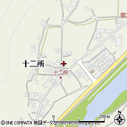 兵庫県養父市十二所352周辺の地図