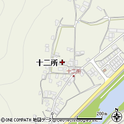 兵庫県養父市十二所362周辺の地図