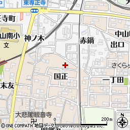 愛知県犬山市橋爪国正1-43周辺の地図