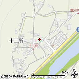 兵庫県養父市十二所344周辺の地図