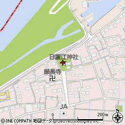 日置江神社周辺の地図
