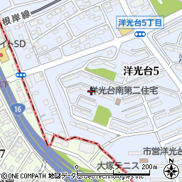 洋光台南第２住宅６－２７号棟周辺の地図