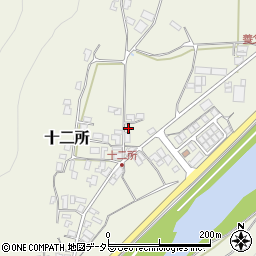 兵庫県養父市十二所348周辺の地図