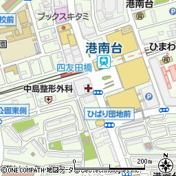 ケアステーション・花菱港南台周辺の地図
