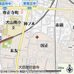 愛知県犬山市橋爪国正1-51周辺の地図