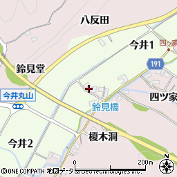 愛知県犬山市今井鈴見堂23周辺の地図