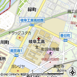 岐阜県笠松町（羽島郡）常盤町周辺の地図