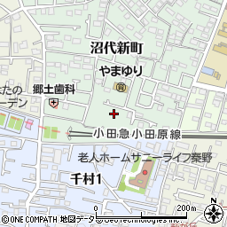 神奈川県秦野市沼代新町周辺の地図