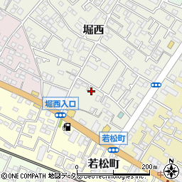 神奈川県秦野市堀西41周辺の地図