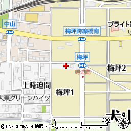 愛知県犬山市犬山蝶ケ坪周辺の地図