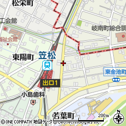 笠松駅周辺の地図