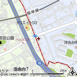 シャトゥーレ港南台周辺の地図