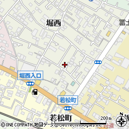 神奈川県秦野市堀西43周辺の地図