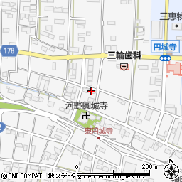 岐阜県羽島郡笠松町円城寺周辺の地図